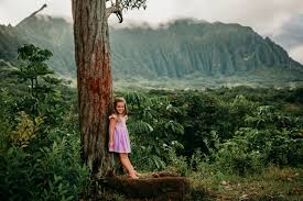 c portrait session at kaneohe botanical