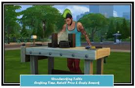 Spa day free ea update & a personal note. Woodworking Table Mods By Littlemssam Sims 4 Updates