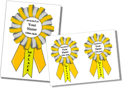 A certificate of recognition template is a critical sort of document help the authority to boost the morale of individual via awarding him/her efforts, existence and work. Printable Award Ribbon Templates