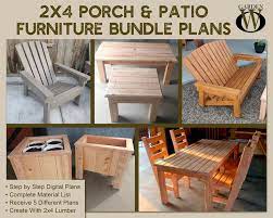 Diy2 X 4 Porch Patio Furniture Bundle