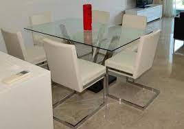 Good Condition Glass Top Dining Table