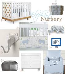Elephant Theme Baby Nursery Design