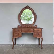 rosewood vanity table with mirror
