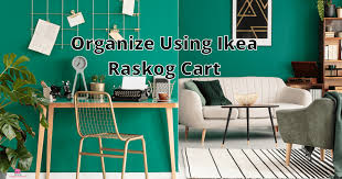 organize using the ikea raskog cart