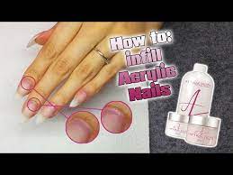 how to infill acrylic nails detailed