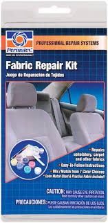 Must have a product for home and office chairs. Permatex Interior Fabric Repair Kit 8799410 Pep Boys