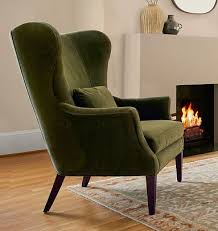 clinton modern wingback chair