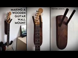 Solid Wooden Guitar Wall Mount