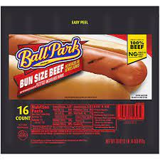 ball park bun size uncured beef hot