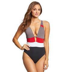 Jets Swimwear Australia Ultraluxe Plunge One Piece Swimsuit At Swimoutlet Com Free Shipping