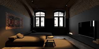 Modern Dark Interior Design gambar png