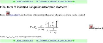 Langmuir Adsorption Isotherm