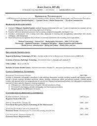 For X Ray Technician Student Resume Template Resume