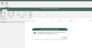 Veeam Backup For Office 365 Recovery Fails With Incompatible