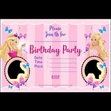 barbie birthday card png vector psd