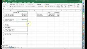Calculating Income Tax Using Excel Easy Method