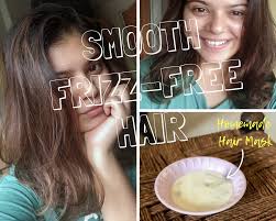 homemade hair mask for smooth bouncy