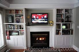 Built In Bookcase Fireplace Surround