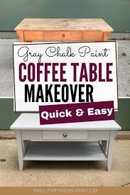 Gray Coffee Table Makeover A Well