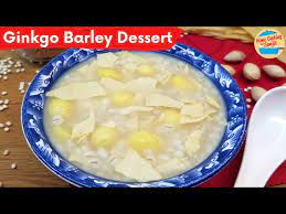 sweet ginkgo barley beancurd dessert