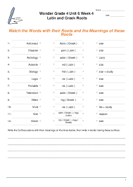 word roots worksheets
