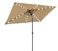 solar panel outdoor patio umbrella led