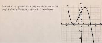 solved determine the equation of the