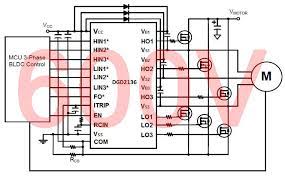 3 phase driver ic switches bldc mosfets