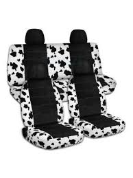 Animal Print And Black Car Seat Covers