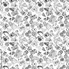 seamless pop doodle vector pattern