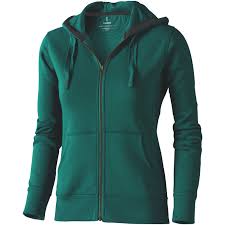 Heavy rib knit waistband and cuffs. Arora Hooded Full Zip Ladies Sweater Forest Green 2xl Pullovers Reklamajandek Hu Ltd