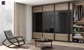 Sliding Wardrobe With Frame In Oak And