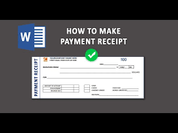 cash payment receipt in ms word