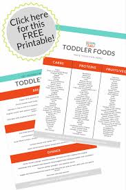Mega List Of Table Foods For Your Baby Or Toddler Your