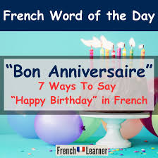 how to say happy birthday in french 7