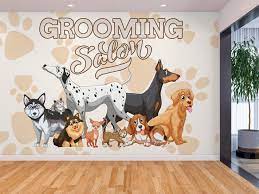 Pet Grooming Wall Graphics L And