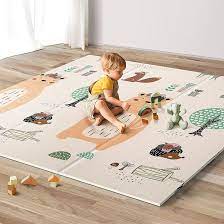 Baby Play Mat, Foldable Baby Mat for Floor, Reversible 59x 59 Large Foam  Crawling Play Mat for Infants, Babies and Toddlers, Play and Tummy Time,  BPA Free Thick Foam Play Mat, with