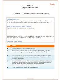 Cbse Class 8 Maths Chapter 2 Linear