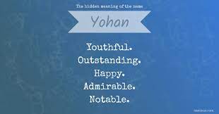 Yohan name origin