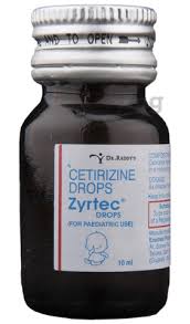 zyrtec drops view uses side effects