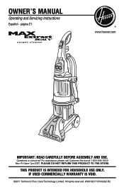 hoover max extract all terrain manual