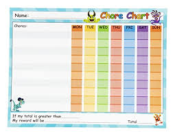 Chore Chart 6 Pack Dry Erase Reward Chart For Kids Teach