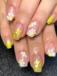 Day 79 First Day Of Spring Nail Art In 2019 Flower Nail Art