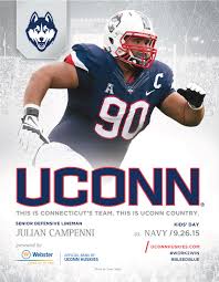 The Official Uconnhuskies Football Roster Card Vs Navy