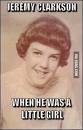Image result for Clarkson when he was a little girl
