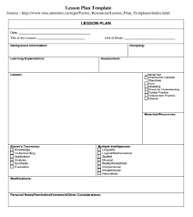a lesson plan template