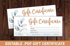 You can edit the text before you print it. Gift Certificate Template Printable Editable Gift By Qwasvg On Zibbet