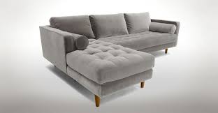 Modern Gray Left Sectional Sofa