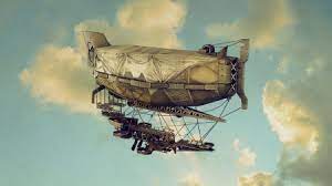 steunk airship fantasy