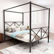 Canopy Bed Frame Metal Canopy Bed